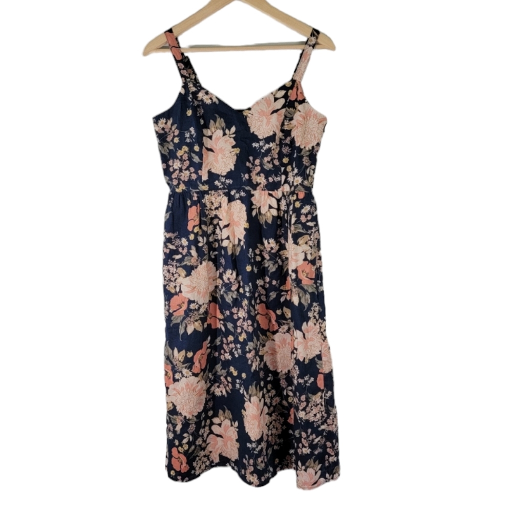 Cynthia Rowley Floral Navy Dress